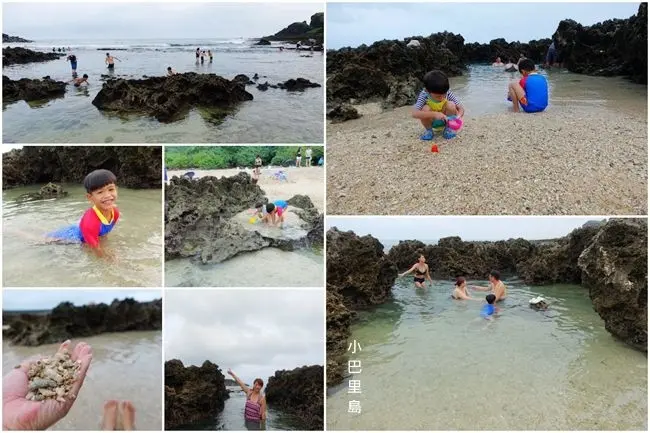 墾丁親子玩水景點 ▶ 小巴里島岩 ▶ 天然珊瑚礁石海灘 魚兒就在身邊遊 後壁湖與貓鼻頭之間的戲水秘境