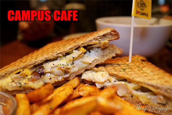 CAMPUS CAFE-忠孝店。聚餐約會好選擇。美式校園餐廳。木碗沙拉／帕尼尼／義大利麵／提拉米蘇體驗。忠孝新生站美食。愛評體驗團。