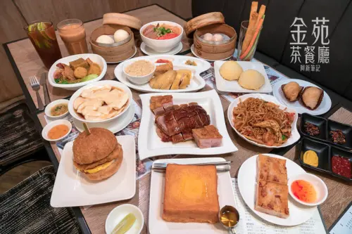 公益路港式餐廳，二樓滿滿人潮好誇張，必點燒味拼盤的金苑茶餐廳