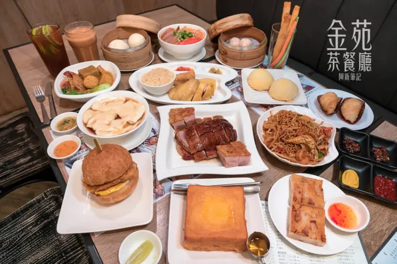 公益路港式餐廳，二樓滿滿人潮好誇張，必點燒味拼盤的金苑茶餐廳