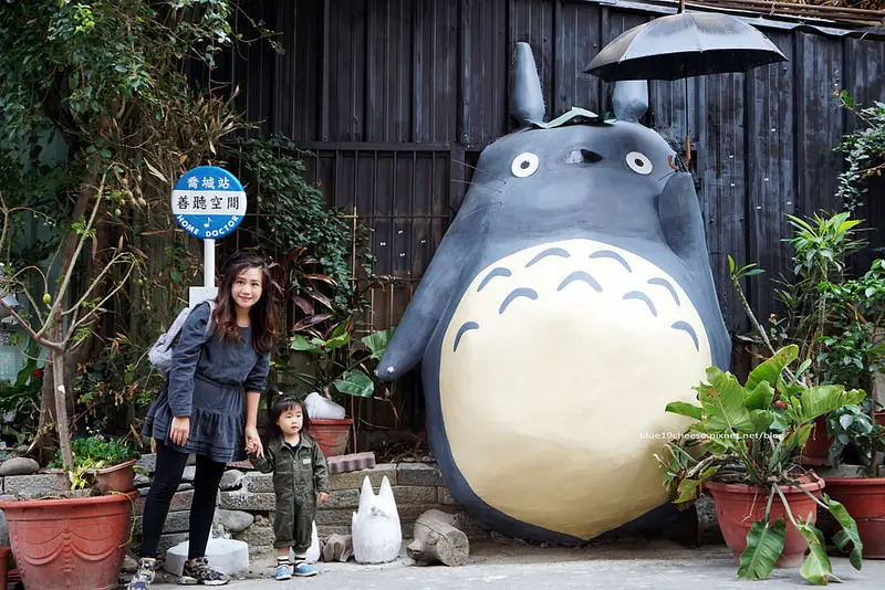 【台中大里】立體龍貓 - 超可愛吸睛的立體龍貓彩繪牆.豆豆龍出現在大里喬城站囉.善聽空間裝潢設計公司所有