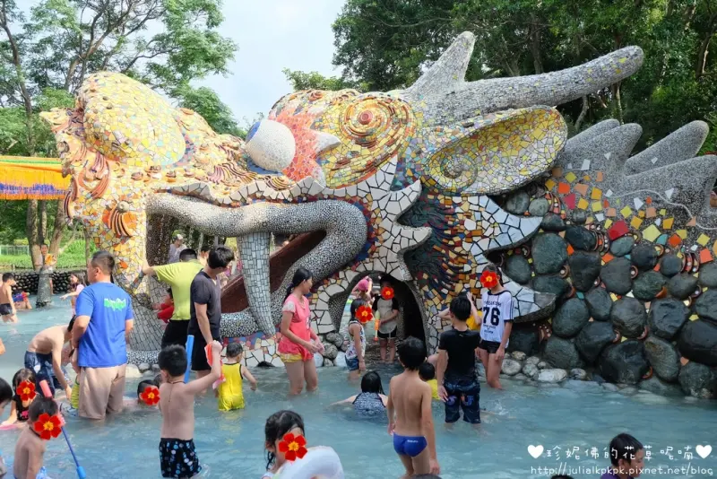 【桃園-龍潭區】桃園親子遊，暑假到龍潭大池免費兒童戲水區玩水囉