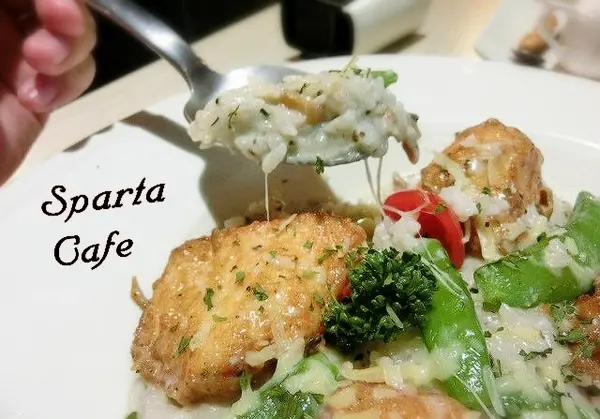 《台北》斯巴達義式廚房 Sparta Cafe│香醇濃郁的好滋味ღ Pasta×松露嫩雞燉飯×冰淇淋鬆餅@五分埔美食        
      