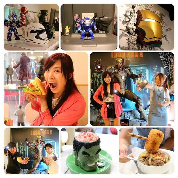 【台中美食】台中市異想空間Café.Burger.Toy公仔主題餐廳~各種主題餐點都蠻有特色的，電影迷還有公仔迷們，去巨星包場的用餐環境吃飯，視覺系的享受              