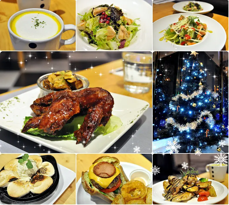 【台中耶誕餐】P+ HOUSE餐酒館，雙人耶誕餐$1288，預約加贈餐前酒。來精誠商圈小巷弄中溫暖過節，有插座、wifi