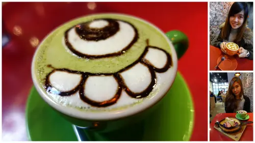 (胖樺食記)捷運中山站下午茶”tame moose泰姆西餐小館”，可愛大眼怪/三眼怪抹茶拿鐵可愛獨特，焙鍋鬆餅創意十足              