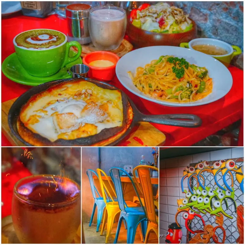 tame moose泰姆西餐小館__著火調酒！大眼怪造型拉花｜完整MENU / 波特火盃的考驗/ 鐵鍋鬆餅【中山站 · 南西商圈】