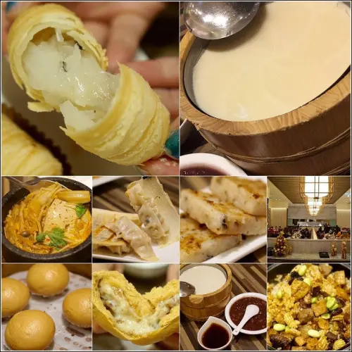 《桃園美食》台茂漢來蔬食~產地直送有機蔬菜，木桶有機豆花是亮點