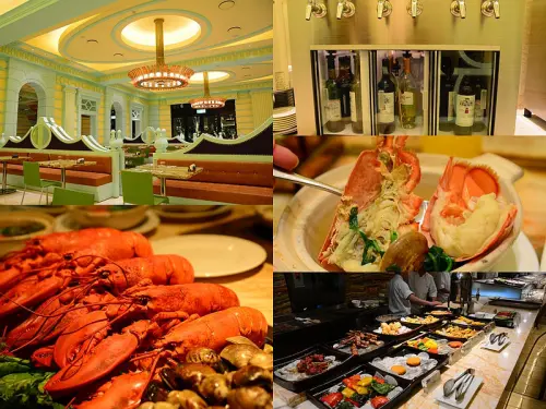 【台中│美食】吃到飽餐廳，波士頓龍蝦搭配無限量供應紅白酒。林酒店Lv百匯