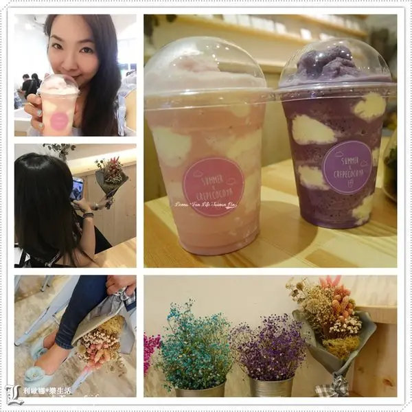 【台中 西區】Crepe cocoya 日式可麗餅專売店。漂浮在杯中的雲朵，果汁、可麗餅、乾燥花，IG熱門打卡點