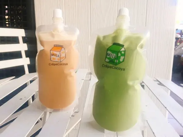 台中✿Crepe cocoya 日式可麗餅專売店✿除了好吃可麗餅之外! 還有超夯的袋裝飲料出沒!!顏值與品質相當 好驚艷~