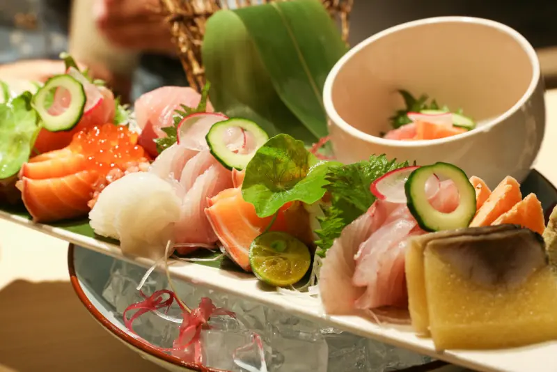 【天八日式居酒屋-忠孝店】推薦頂級綜合生魚片、創意壽司捲(東區/日本料理/菜單)