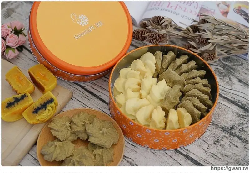 多達七種口味的曲奇，還有雙拼曲奇限時限量預購中，錯過只好等明年啦！！