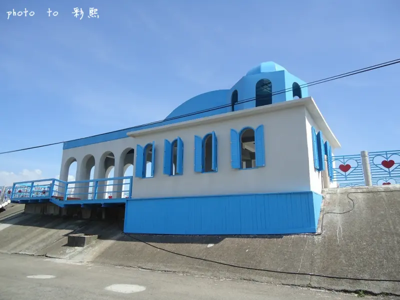 【台中。龍井】 麗水漁港~  藍白交織、希臘風情