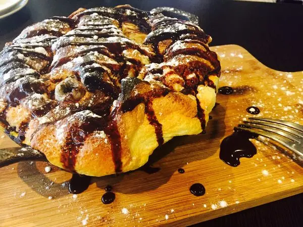 捷運南京復興站 ✿Coffee Please By Mastro✿ 巨大的鐵鍋舒芙蕾! 蓬鬆口感 還有垂涎欲滴的巧克力~