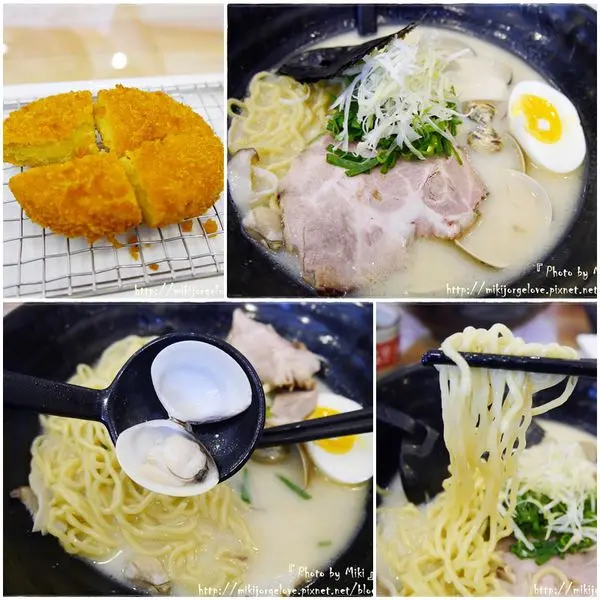 ♥♥♥『台中。食』湯是濃濃的蛤蜊香味，好好喝！！【南屯。五權西路。丸太拉麵】