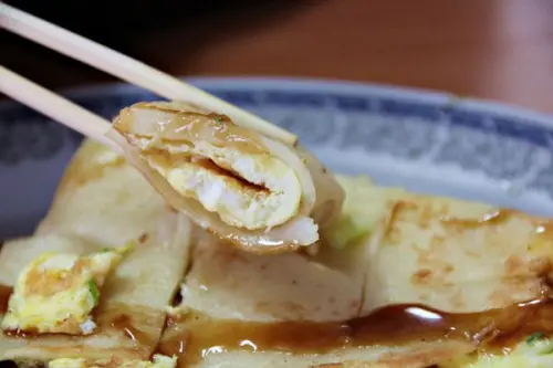 【藍媽媽元氣早餐】古早味粉煎蛋餅