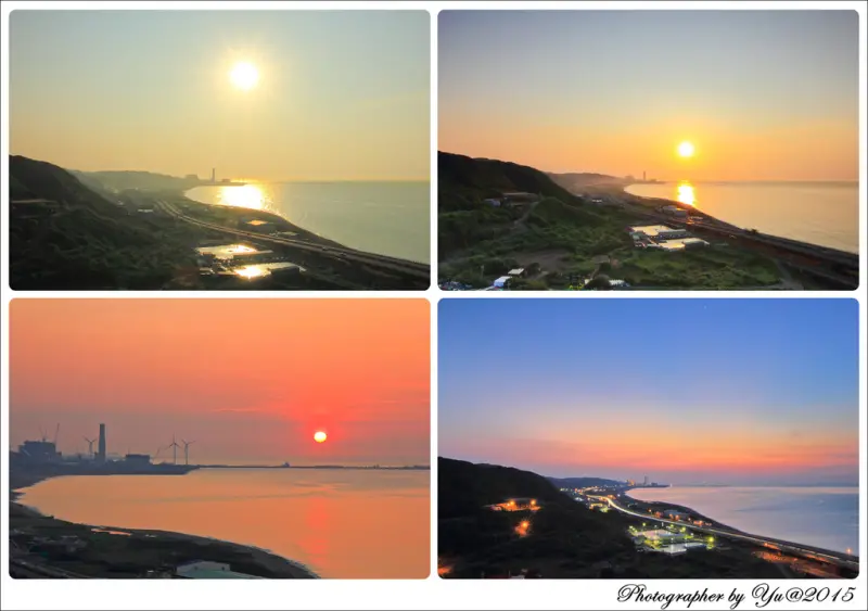 [攝影]【新北市林口區】林口太平嶺。賞夕陽暮色~拍西濱台61線車軌