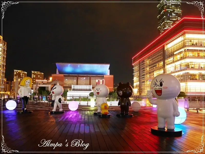 2015/05/27 LINE Friends 一起看夜景！悠閒愜意的空中秘境- Trine & Zen 崔妮傑恩 微風松高天際花園