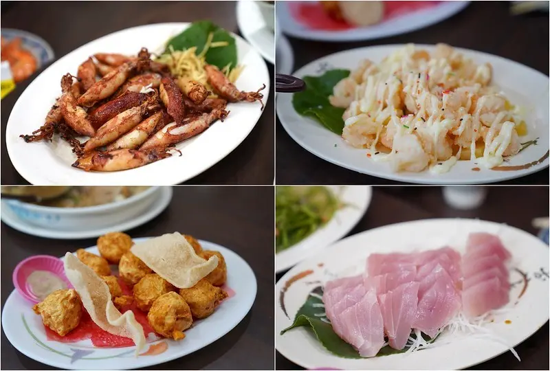 【台東市│美食】特選海產店。富岡漁港美食推薦，新鮮海產，CP值高，乾煎小管、海鮮魚羹、魚蛋沙拉、鳳梨蝦球都推薦