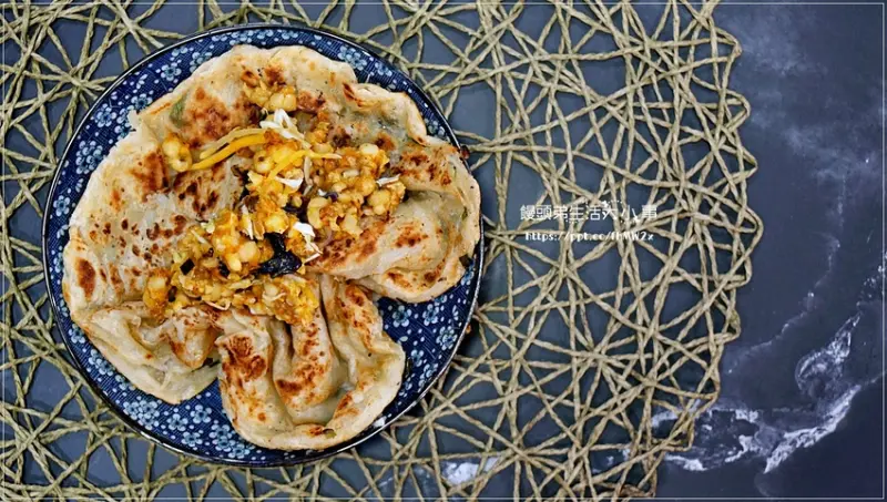 【宅配美食】上豐蔥抓餅／3分鐘出好料，零油料理，外酥內Q好咬勁，經濟又實惠，自己DIY做出創意蔥抓餅