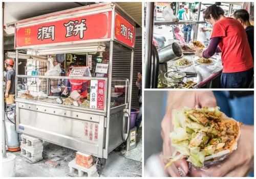 [台中美食]游記潤餅/這家從早上排到下午！第五市場排隊美食，皮薄配料爆量好吃潤餅！ - 大手牽小手。玩樂趣