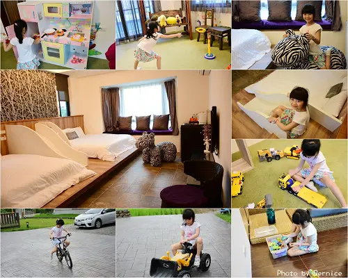 河沿悅舍精品民宿~房內溜滑梯讓小朋友玩到不想出門離去