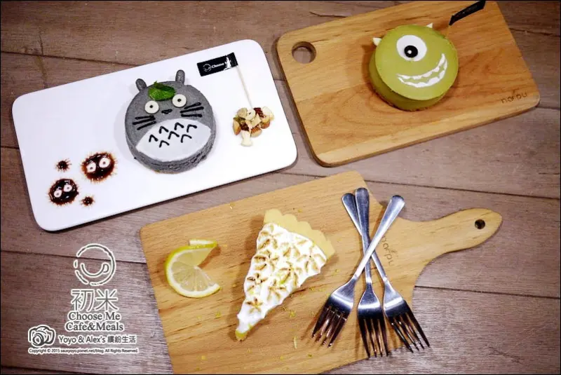 【台北】初米咖啡 Choose Me Cafe&Meals ~ 女孩兒們絕對喜歡的可愛龍貓、大眼怪甜點 好吃又好看啊!!! / 有插座 / 有WIFI