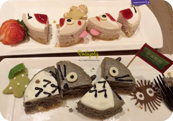 Taipei/中山國中站/♧初米咖啡♧/萌萌哒造型蛋糕♧卡通迷怎麼捨得切得下去辣