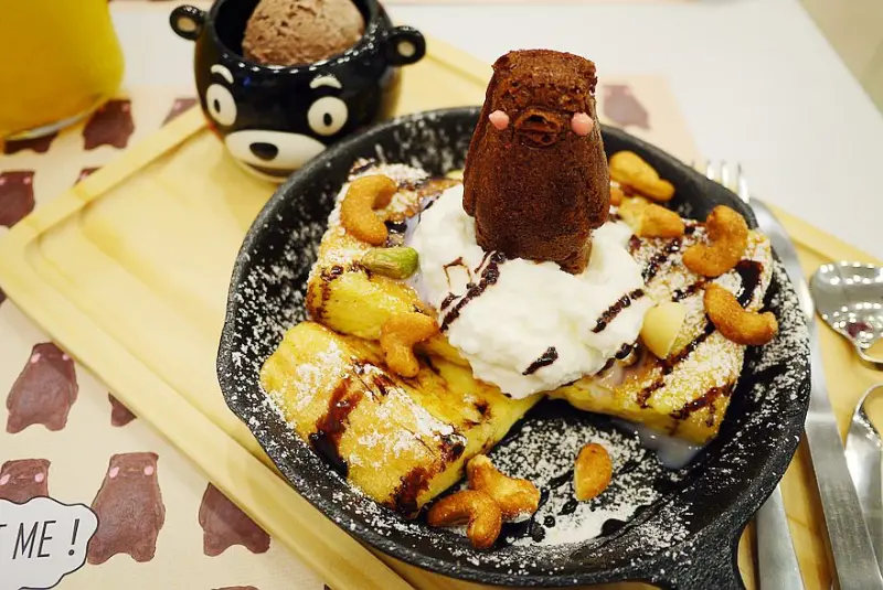 【台北】南京東路 KUMA café 熊本熊KUMAMON主題咖啡廳‧新開幕‧甜點‧下午茶♥♥♥(5/30新增巧克力法式吐司、熱鬆餅)
