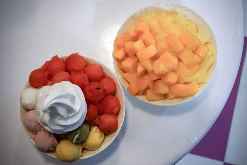 『微淇甜蜜屋- Weichi Sweets X 魔王』新北板橋區 二訪依舊喜歡 夏季限定-芒果雪花冰/冰紛西瓜雪花冰/芒果聖代 純天然食材製作無添加的美味甜品店 捷運府中站『內文有店家資訊』