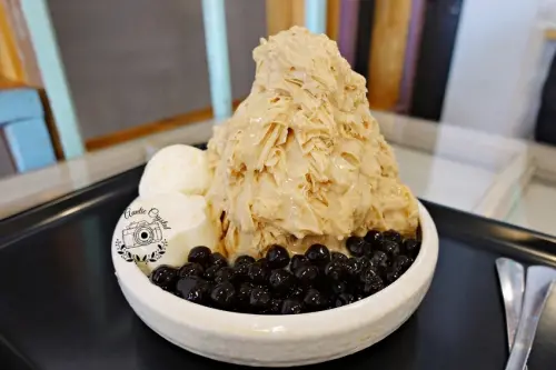 【台中】剛好冰果室 珍珠奶茶雪花冰 味道甜度都剛好 北屯懷舊冰果室