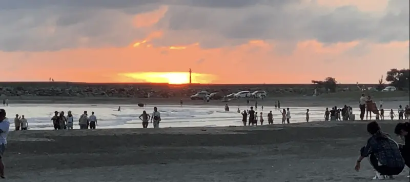 漁光島 踏浪看夕陽 狗狗也玩得超開心 台南景點 - 丹尼的吃喝玩樂