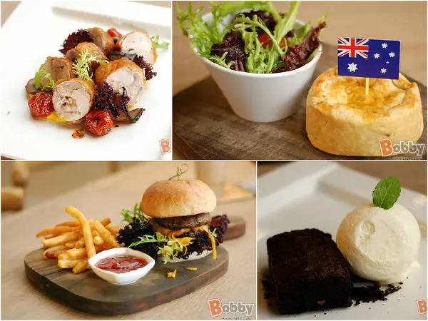 【竹北異國料理】0870澳洲廚房.澳洲主題風味餐廳.創新又美味(蘑菇漢堡/雞肉捲/牛肉派/香蕉蛋糕/布朗尼)