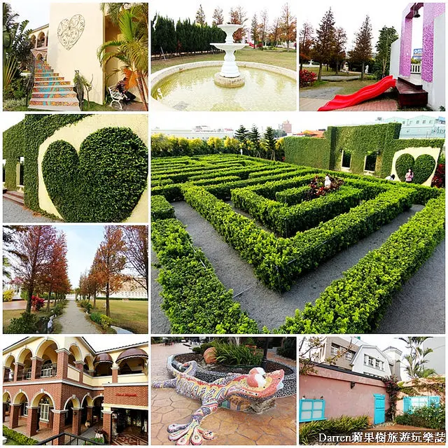 『彰化景點』探索迷宮歐式莊園★迷宮花園南法莊園IG臉書打卡熱點/彰化私房景觀餐廳/大沙坑大草坪落羽松婚紗拍攝親子景點