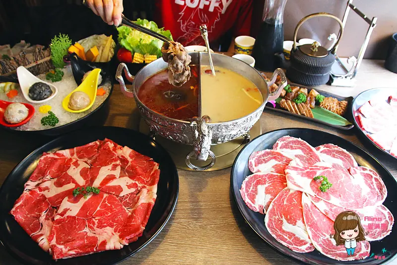 【食記】台北東區 問鼎麻辣養生鍋 媲美古文物館的講究裝潢 choice等級牛肉鮮美香甜(讀者優惠)
