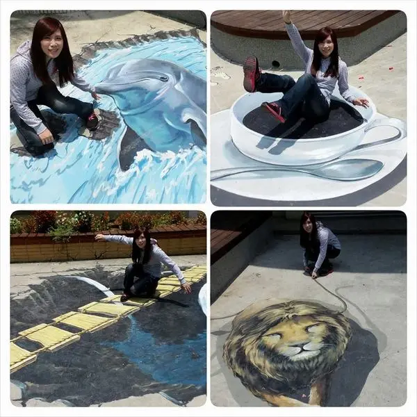 【雲林景點】二崙鄉湳仔社區活動中心~3D互動彩繪圖        
      