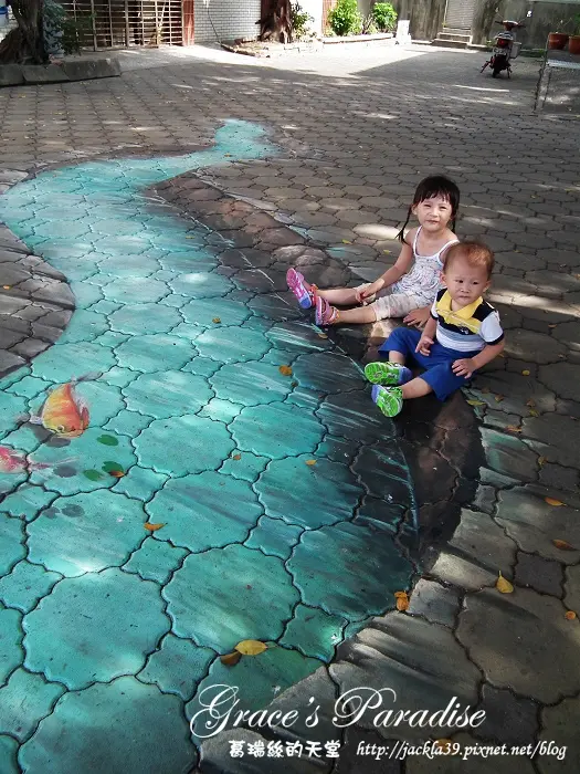 【嘉義 布袋】新景點！嘉義布袋好美里彩繪村，3D立體彩繪生動又逼真！