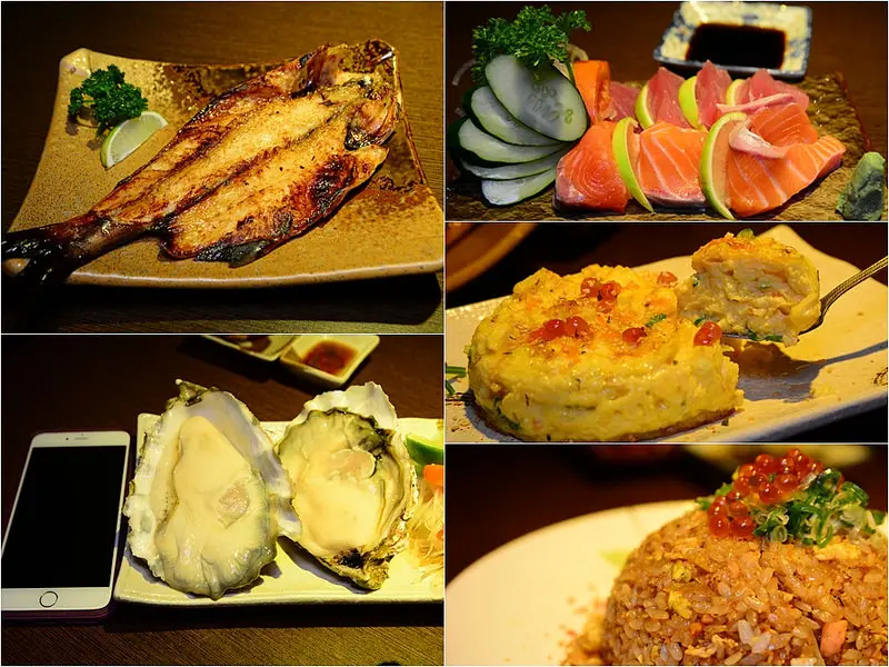 【台中│美食】北屯區串燒推薦，享受放鬆用餐空間，推薦生蠔、一夜干、海膽烘蛋、鮭魚炒飯等。那一間日式串燒居酒屋