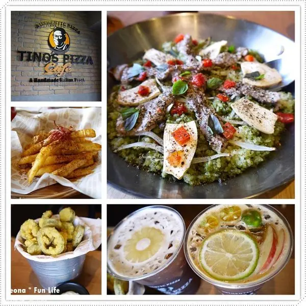 【台中 南屯】又辣又爽口的酥炸墨西哥辣椒＆可愛星形的珍奶披薩。堤諾比薩Tinos Pizza Cafe(大墩店)