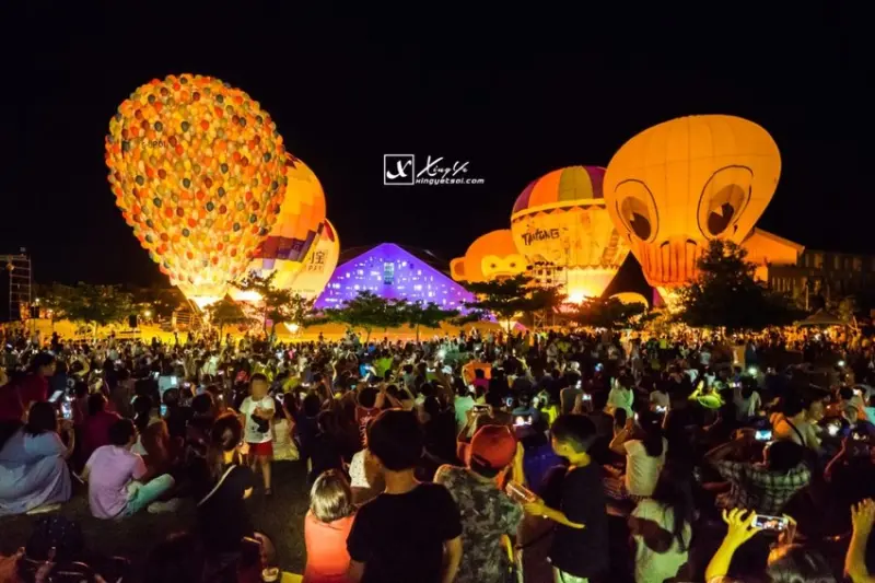 台東｜【2018臺灣國際熱氣球嘉年華】臺東大學校本部圖書館 – 光雕音樂會
