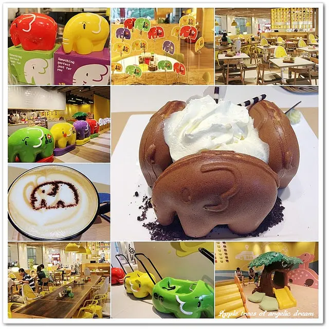 【台北親子餐廳】象園咖啡南港店Elephant Garden．敲可愛的小象推車