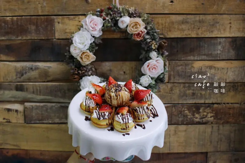 天母下午茶推薦 敲敲咖啡CiaoCiao!Café 巷弄裡的不凋花園