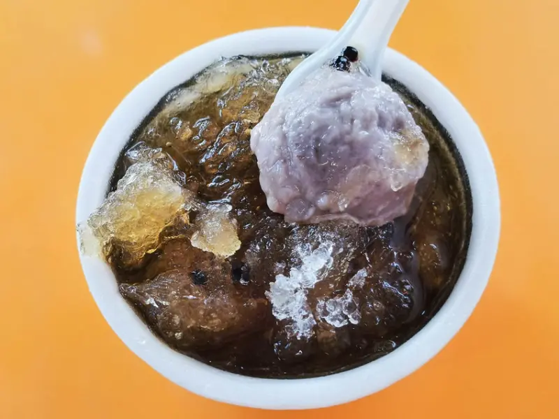 (三重美食)三重後竹圍街無名豆花,剉冰,下午2點後才營業,Q地地的芋泥球,三重在地人激推的下午茶冰品點心