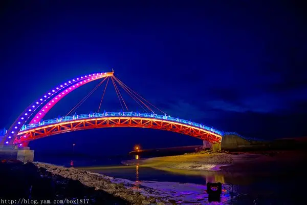【苗栗。苑裡】夜拍苑港橋。浪漫的海洋風情