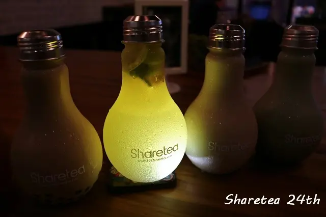 【台北美食】Sharetea 品牌旗艦店-歇腳亭24周年慶 燈泡茶飲．盆栽DIY