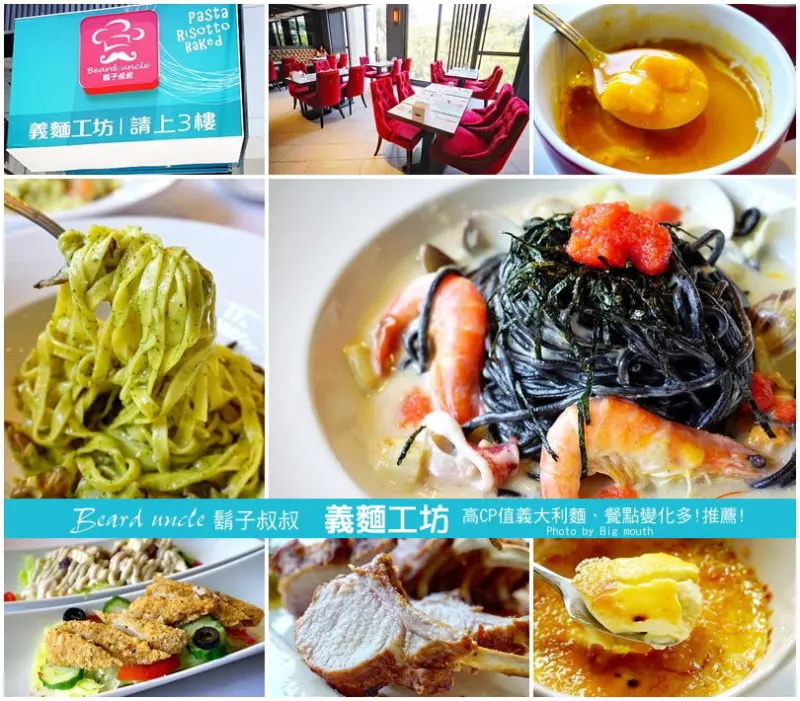 【新竹】鬍子叔叔 義麵工坊‧高CP值義大利麵、餐點變化多!推薦!