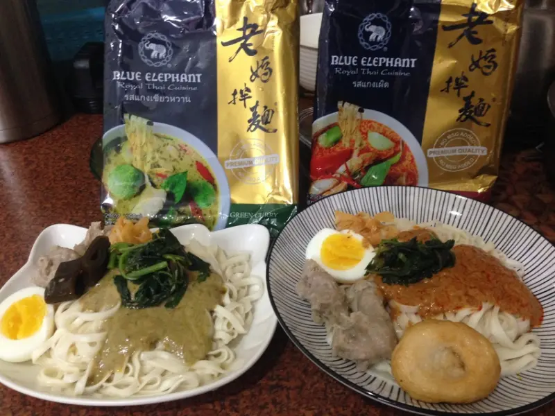 【老媽拌麵】泰式紅咖哩+綠咖哩