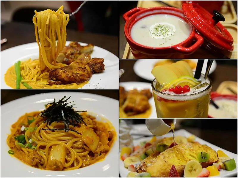 【台中│美食】台中特色餐廳，無數個木門構起了異國義大利麵饗宴，推薦叻沙雞腿義大利麵、下午茶及早午餐。木門咖啡
