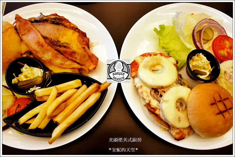 [新店  大坪林站  光頭佬美式廚房] 超巨大雞排 美式餐點分量多 朋友歡聚好所在 早午餐 義大利麵 墨西哥餅(文末贈餐)